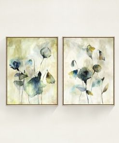 "Happy Hour" Framed Giclees by Beverly Fuller, 25" x 33" - Set of 2