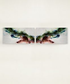 "Movement in Color" Gallery-Wrapped Giclees on Canvas by Mari Urasawa, 60" x 30" - Set of 2