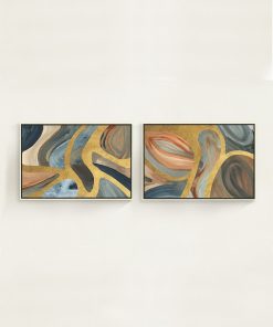 "Via Lactea" Framed Giclees by Danielle Davis, 38" x 26" - Set of 2