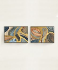 "Via Lactea" Framed Giclees by Danielle Davis, 56" x 38" - Set of 2