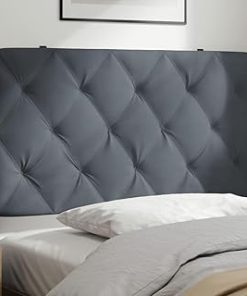 ZEYUAN Metal Headboard Bed Headboard Bedroom Furniture King Size Headboard Black 39.4" - 355394