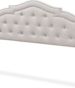ZINUS Jessica Modern Studio Upholstered Metal Headboard, Twin