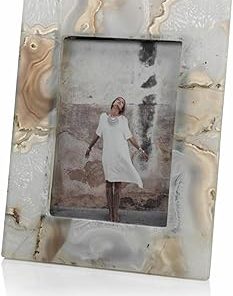 Zodax Preto Agate Photo Frame 5" X 7"
