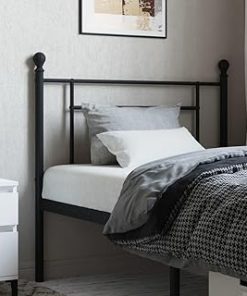 ZEYUAN Metal Headboard Bed Headboard Bedroom Furniture King Size Headboard Black 39.4"" - 374368, 100 cm