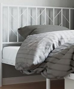 ZEYUAN Metal Headboard Bed Headboard Bedroom Furniture King Size Headboard White 39.4"" - 374417, 100 cm