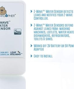 Z-Wave Valve Water Control Valve by Leak Intel, Z-Wave Plus, NSF Certified, USA Made, (Sensor)