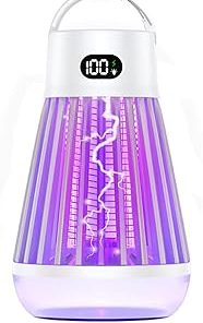 Zapper Pro 2 Pack Portable Bug Zapper, Indoor & Outdoor, Cordless Rechargeable Mosquito Zapper, Hanging Hook, 1500V High Voltage, Trap for Fly, Insect, Mosquito & Bugs