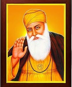 zig zag Guru Nanak Dev Ji Large Photo Frame For Wall Hanging Size Big (18x26 inches, Acrylic Glass)