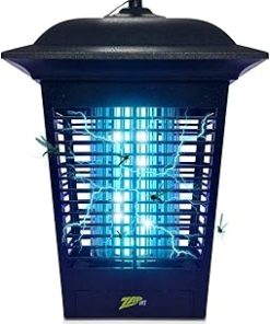 ZAP IT! Electric Bug Zapper Lantern - Indoor and Outdoor Plug-in 360 Degree Mosquito Control, Insect and Fly Killers | UV Light and Electric Shock Mosquito Killer Lamp | includes Bug Collector