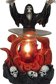"Dark Summoner Grim Reaper Decorative Electric Wax Warmer | Home Fragrance Products for Your Home Office | Wax Warmer for Scented Wax Melts | Gothic Decor Home Accents - 8"