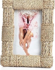 Zodax Abaca Rope Photo Frame Natural 4" x 6"