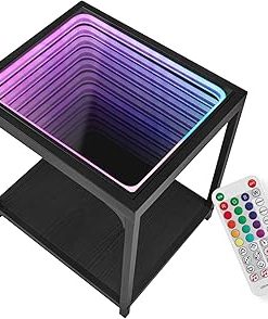 Yusong Round Glass Coffee Tables for Living Room, 2-Tier Circle Coffee Table with Storage, 26" Modern Center Accent Table with Light Black Glass, Small Side Table End Table for Small Space, Bedroom