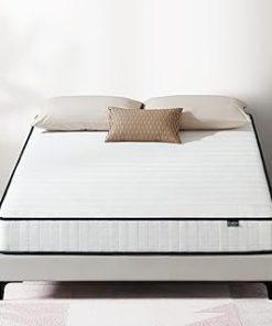 Z-hom Twin Mattress 8 Inch, Twin Size Mattresses Hybrid Innerspring Mattress in a Box, Twin Foam Spring Mattress with Motion Isolation & Pressure Relief for Twin Bed Frames, Medium Soft, White