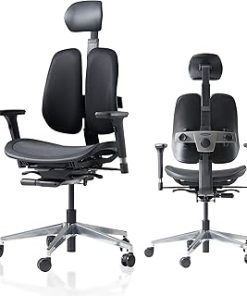 ZRG Folding Office Chair for Small Spaces,Ergonomic Comfortable Event Chair with Padded Seats,Rocker Chairs,Steel Frame Premium Seat,Conference Chair,550 Pound,1 Piece,Black