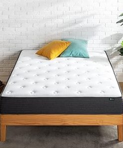 ZINUS 8 Inch Comfort Essential Pocket Spring Hybrid Mattress, Queen, Pressure Relieving Support, CertiPUR-US Certified, Mattress in A Box