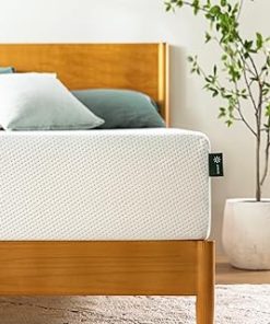 ZINUS 10 Inch Green Tea Memory Foam Mattress [New Version], Full, Fiberglass free, Medium Firm Feel, Zoned Pressure Relief, Certified Safe Foams & Fabric, Mattress in A Box