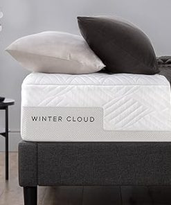 ZINUS 12 Inch Winter Cloud Memory Foam Mattress, Twin, Pressure Relieving, CertiPUR-US Certified, Mattress in A Box, All-New, Made in USA