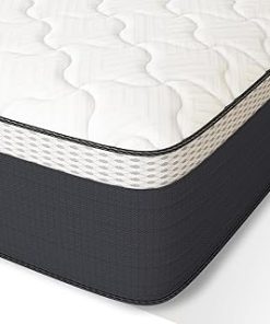 Z-hom Queen Mattress, 10 Inch Upgrade Cooling Memory Foam Mattress in a Box, Sturdy Memory Foam Mattress, Base Foam with Removable Cover, Medium Firm Fiberglass-Free, Grey