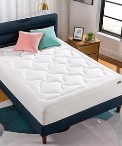 ZINUS 12 Inch Cloud Memory Foam Mattress, Full, Fiberglass Free, Pressure Relieving, Mattress in A Box, CertiPUR-US Certified, White