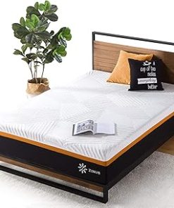 ZINUS 12 Inch Cooling Copper ADAPTIVE Pocket Spring Hybrid Mattress, Queen, Moisture Wicking Cover, Cooling Foam, Pocket Innersprings for Motion Isolation, Mattress in A Box