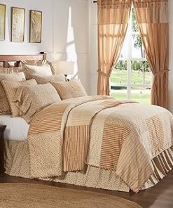 YUVANCRAFTS Indian Hand Block Print Kantha Quilt Cotton Kantha Throw Blanket Indian Bedspread Kantha Bed Cover Queen Size Quilt (Brown, Queen 90 X 108 Inch)