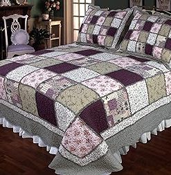YUVANCRAFTS Indian Handmade Vintage Kantha Quilt Twin Size Pure Cotton Multi Color Kantha Throw Blanket Bedspread Coverlet